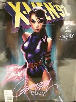CGC 9.8 X-Men'92 #1 SS Signed J. Scott Cambell Variant Stan Lee Edition Psylocke