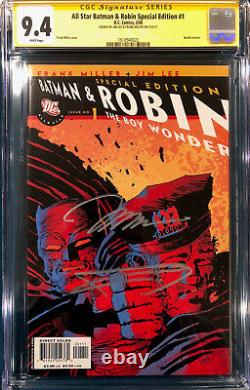 FRANK MILLER & JIM LEE SIGNED All Star Batman & Robin #1 CGC 9.4 Special Edition