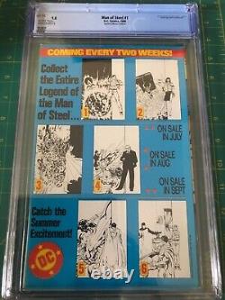 Man of Steel 1 CGC 9.8 NM/M Special Collector's variant John Byrne story & cover
