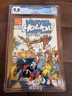Marvel Holiday Special #1 CGC 9.0 Top Graded CGC Newsstand Edition (1991 Marvel)