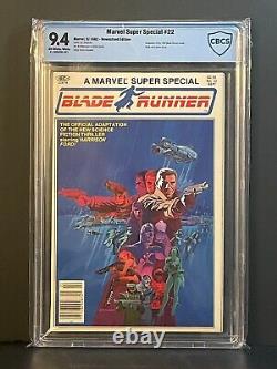 Marvel Super Special #22 CBCS 9.4 Blade Runner Jim Steranko Cover Newsstand 1982