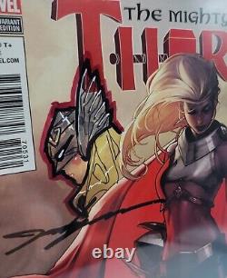 Mighty Thor #705, CGC SS 9.6 Signed & Remarked by Jeehyung Lee Variant 150
