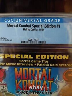 Mortal Kombat Special Edition #1, Blood & Thunder Malibu Comics 11/94' CGC 9.8
