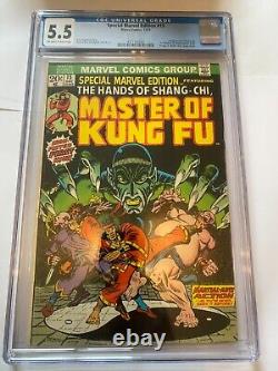 SPECIAL MARVEL EDITION #15 1st app SHANG-CHI MASTER OF KUNG-FU 1973 CGC 5.5