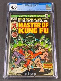 Special Marvel Edition #15 1973 CGC 4.0 4122349012 1st App Shang-Chi, Fu Manchu