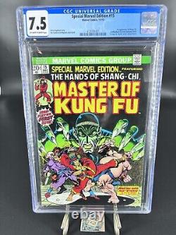 Special Marvel Edition #15 1st Shang-Chi Master of Kung-Fu 1973 CGC 7.5
