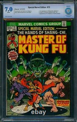 Special Marvel Edition #15? CBCS 7.0 WHITE Pages? 1st Shang-Chi! Marvel 1973