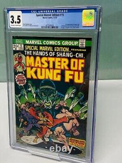 Special Marvel Edition #15 CGC 3.5 (1973). 1st appearance of Shang-Chi