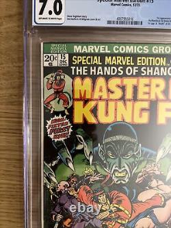 Special Marvel Edition 15 CGC 7.0 OWithWhite First Appearance Shang-Chi 1973