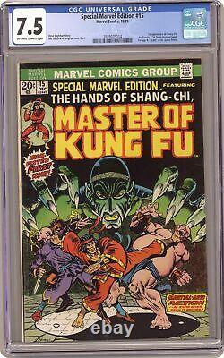 Special Marvel Edition #15 CGC 7.5 1973 3928075014 1st app. Shang Chi