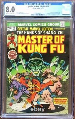 Special Marvel Edition #15 CGC 8.0 OWithWP (1973) 1st Appearance Shang-Chi MCU KEY