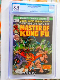 Special Marvel Edition #15 Cgc 8.5 And #16 Cgc 9.0 Shang-chi Master Of Kung Fu