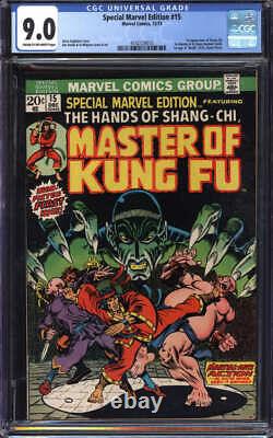 Special Marvel Edition #15 Cgc 9.0 Cr/ow Pages // 1st Appearance Of Shang-chi