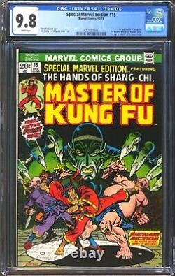 Special Marvel Edition #15 Cgc 9.8 White Pages Nm/mt 1st Shang Chi