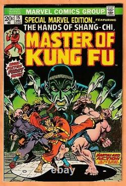 Special Marvel Edition 1st SHANG-CHI MASTER OF KUNG FU No. 15 (1974) FN+