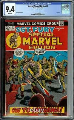 Special Marvel Edition #8 Cgc 9.4 White Pages // Marvel Comics 1973