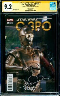 Star Wars Special C3PO #1 PHOTO VARIANT CGC SS 9.2 signed Anthony Daniels ACTOR