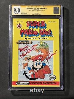 Super Mario Bros. #1 Special Edition SIGNED CHARLES MARTINET CGC 9.0