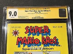 Super Mario Bros. #1 Special Edition SIGNED CHARLES MARTINET CGC 9.0