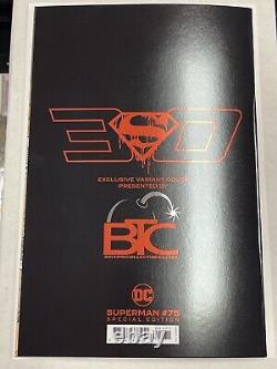 Superman #75 Special Edition Pink Foil Death of 30th Anniversary BTC Exclusive
