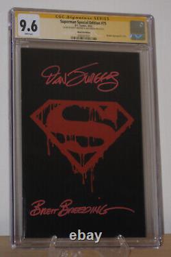 Superman Special Edition #75 Black Foil CGC SS 9.6 Brett Breeding & Dan Jurgens