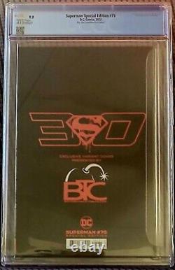 Superman Special Edition #75 CGC 9.9! Graded RED Foil BTC 2022