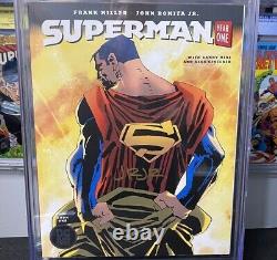Superman Year One #1 Variant Cover CGC 9.6 Signed John Romita Jr. Frank Miller