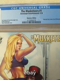 The Musketeers #1 Cgc 9.6 Zenescope Showcase Edition