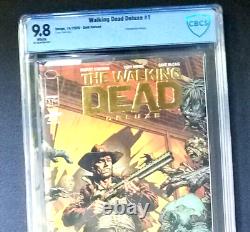 Walking Dead Comic deluxe #1 gold foil CBCS 9.8 Graded Limited Release Cover